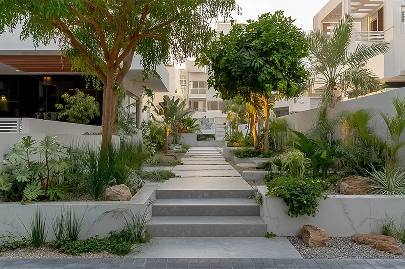 עיצוב גינה בבית פרטי בהוד השרון